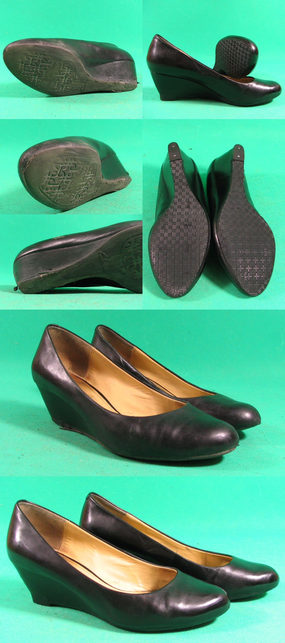 naprawa spodów w czółenkach na platformie Clarks naprawa spodów w czółenkach na platformie Clarks