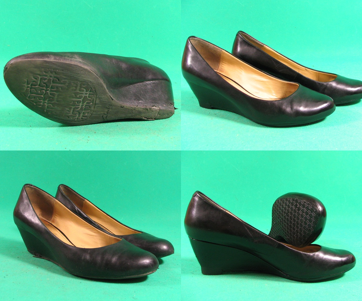 lekkie modelowanie koturnu w czółenkach Clarks