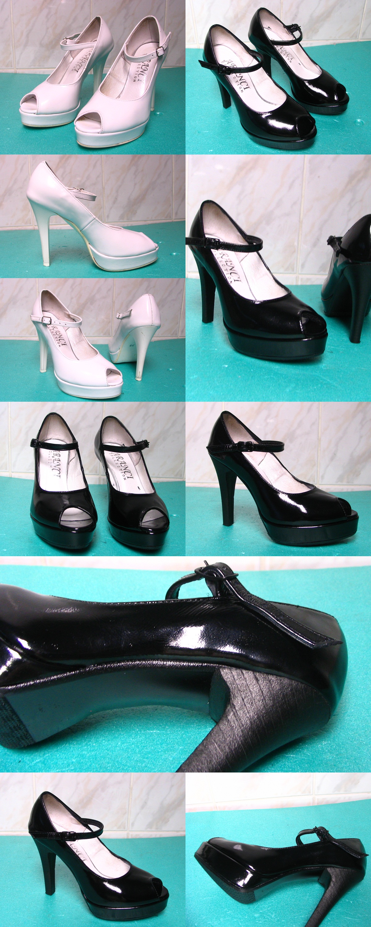 farbowanie na czarno buty Aranci